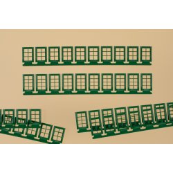 Auhagen HO 80224 &lrm;Vindue Q, R grn&lrm; 60 stk.