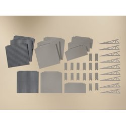 Auhagen HO 80253 Kun delvist egnet til klinker vgge. &lrm; &lrm;6 Fag&lrm; &lrm;Hver 36 x 41 mm&lrm;