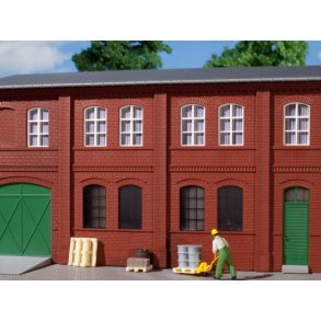 Auhagen HO 80508 &lrm;V�gge 2322A r�d&lrm; &lrm;8 v�gge med vindues�bninger A og B med tand Frieze.&lrm;