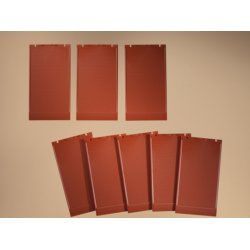 Auhagen HO 80511 &lrm;Vgge 2342M rd&lrm; &lrm;8 vgge uden tand Frieze.&lrm; 46 x 86 mm.