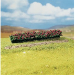 Faller HO 181352 h�kke med r�de blomster 3 stk.