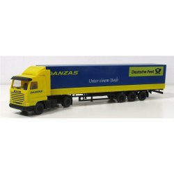 Wiking HO 82-07 Scania 143 Danzas Deutsche Post med trailer 