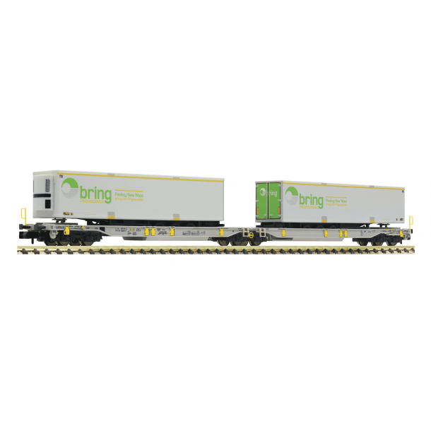 Fleischmann 825006 spor N AAE dobbelt taskevogn Sdggmrs/T2000 med Bring trailer