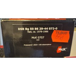 McK 0707 DSB personvogn r�d Bg 50 86 26-44 072-1 