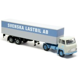 Brekina HO 85166 Scania LB 76 med trailer Svenska Lastbil AB. 