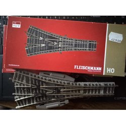 Fleischmann HO 6157 profi trevejs sporskifte inkl 2x motor