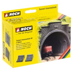 Noch HO 58030 Tunnel indervg lige 2 styk hver 10 cm. Lang