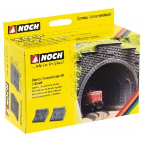 Noch HO 58030 Tunnel inderv�g lige 2 styk hver 10 cm. Lang