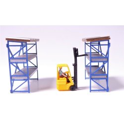 Busch TT 8848 Gaffeltruck med hj reol til vare. Nyhed 2020