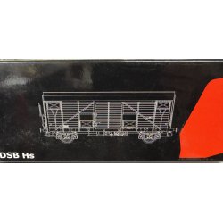 McK HO 1905 DSB lukket godsvogn Hvid Hs 21 86 210 0 068-4