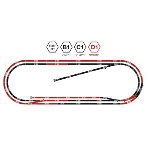 Fleischmann 919012 spor N  Spor s�t D1