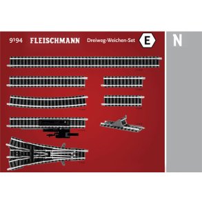 Fleischmann 9194 spor N 3-Vejs sporskifte s�t E