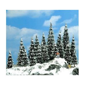 Busch 6566 spor TT/N grantrer med sne 20 stk. 30-60 mm hj.