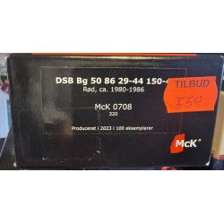 McK 0708 DSB personvogn r�d 50 86 29-44 150-4