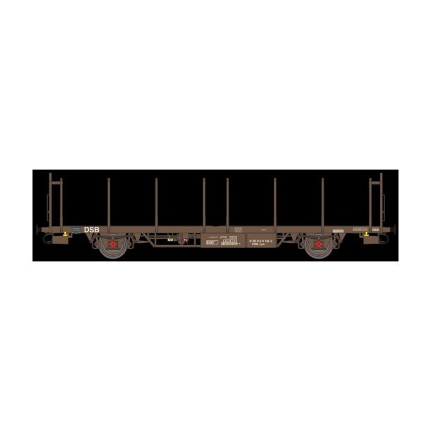 McK 2006 DSB t�mmervogn Lps 41 86 412 0 118-7 med lukket bund og �bne gavle.