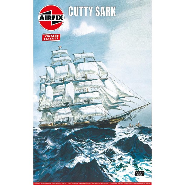 Airfix 989253 Cutty Sark skala 1:130 byggest. L 52 x B 22 cm.