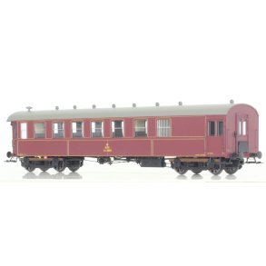 Dekas HO 876126 DSB personvogn CPE 2993, med stafferinger, ca 1944-56. Nyhed 2025