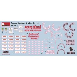 MiniArt 35258 TYSKE GRANATER OG MINER S�T bygges�t skala 1:35