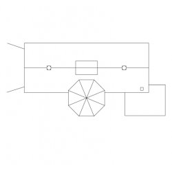 Auhagen HO 11400 remise til 1 spor med vandtrn
