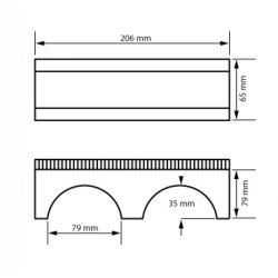 Auhagen HO 41589 Smal sten bro