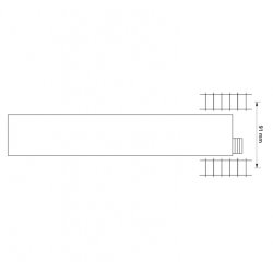 Auhagen HO/TT 42573 Perron stk. 4 x 75 x 55 x 10 mm.