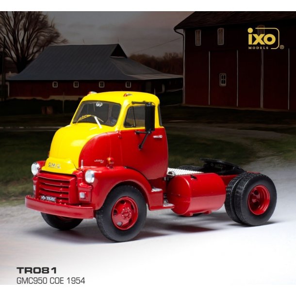 IXO tr081 GMC 950 Coe 1954 rd/gul. Scala 1:43