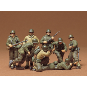 Tamiya 35048 AMERIKANSK INFANTERI (VESTEUROPISK OPERATIONSOMRDE) skala 1:35