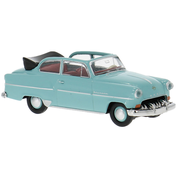 Brekina HO 20249 Opel Olympia cabriolet sedan lys turkis rgang 1953. Nyhed 2025