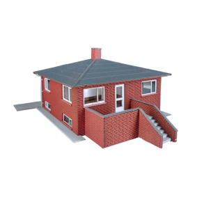 Hobbytrade HO HT87290 Bungalow i rde sten Laserskret. Byggest