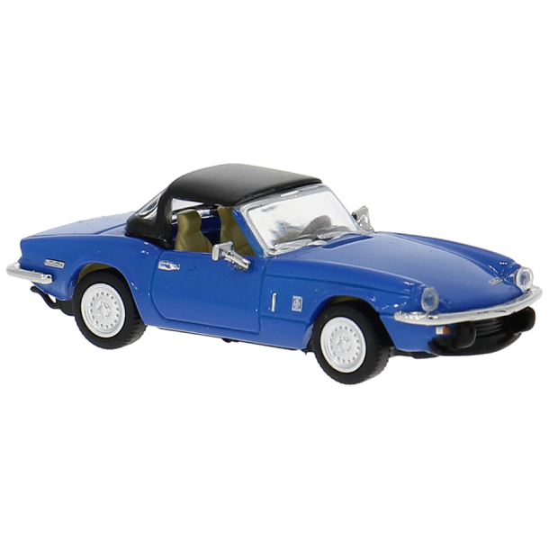 Brekina HO 15178 Triumph Spitfire med bld top bl rgang 1974. Nyhed 2025