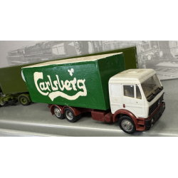2 stk. Brugte Carlsberg lastbiler i skala 1.87 Stand se billeder