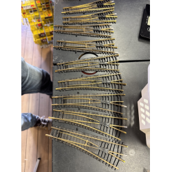 Lot Fleischmann HO brugte sporskifte. 10 stk brugte Fleischmann ho 6144+6143 manuel sporskifter