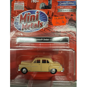 Mini metals HO 30576 Plymouth Sedan, Palm Beige rgang 1950