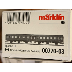 Mrklin 00770-03 DB ombygningsvogne personvogne 1/2-2 kl. TypeAB3yg-54