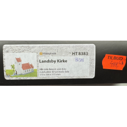 Hobbytrade HO 87383 Laserskret dansk landsbykirke hvidkalket 119 x 300 x 172 mm. Byggest