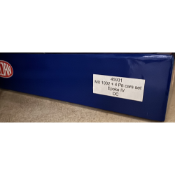 Heljan 45931 DSB togst med MX 1002 til analog jvn strm drift samt 4 stk. PB-vogne
