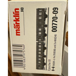 Mrklin 00770-09 DB ombygningsvogne personvogn/pakvogn 2-2 kl. TypeB3yg-54 / BD3yg-54