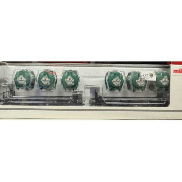 MHI model. M�rklin 48944 DB Bt 10 fladvogns�t med beholder K�nigsbacher