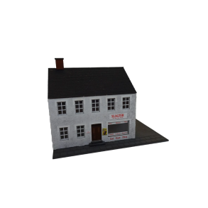 Hobbytrade 87204 Byhus Bygning med slagter 160 x 135 x 120 -mm