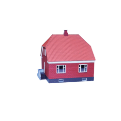 Hobbytrade HO 87285 Dansk murermestervilla i r�de sten Lasercut med 3D printede dele