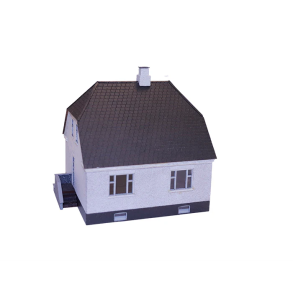 Hobbytrade HO 87286 Murermestervilla i hvid puds 100 X 115 X 105 mm. lasercut dele samt 3D print