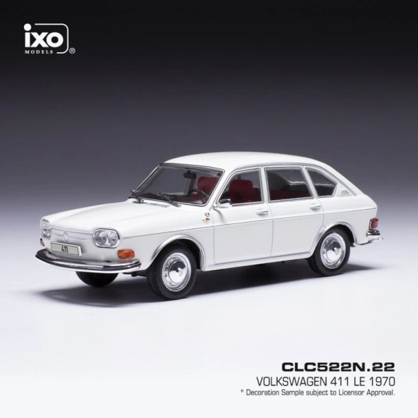 IXO clc522.n22 VW Volkswagen 411 LE hvid �rgang 1970 skala1:43