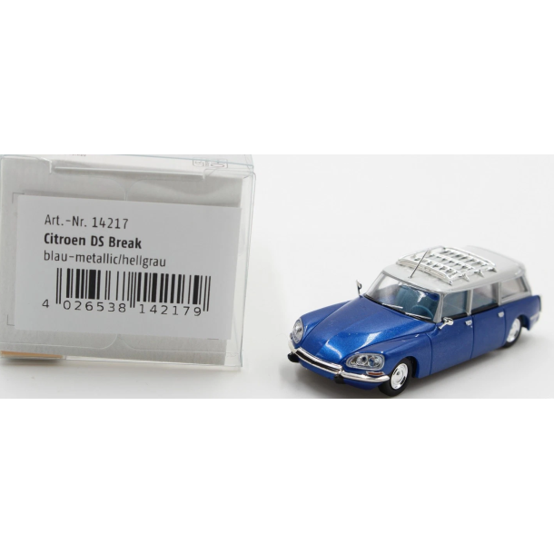 Brekina HO 14217 Citroen DS Break bl� �rgang 1967. Nyhed 2026