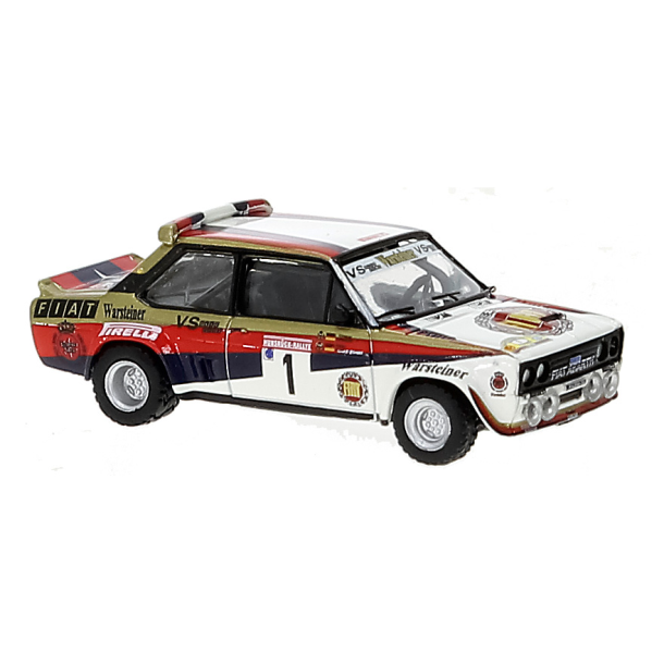 Brekina HO 22663 Fiat 131 Abarth "Warsteiner" af Walter R�hrl Hunsr�ck Rally 1980