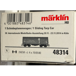 Mrklin 48314 DB AG Glidende presenningsvogn type Shimms-tu 718