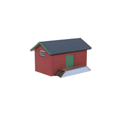 Hobbytrade HO 87364 godsbygning med rde sten. 122 x 97 x 76 mm. Byggest