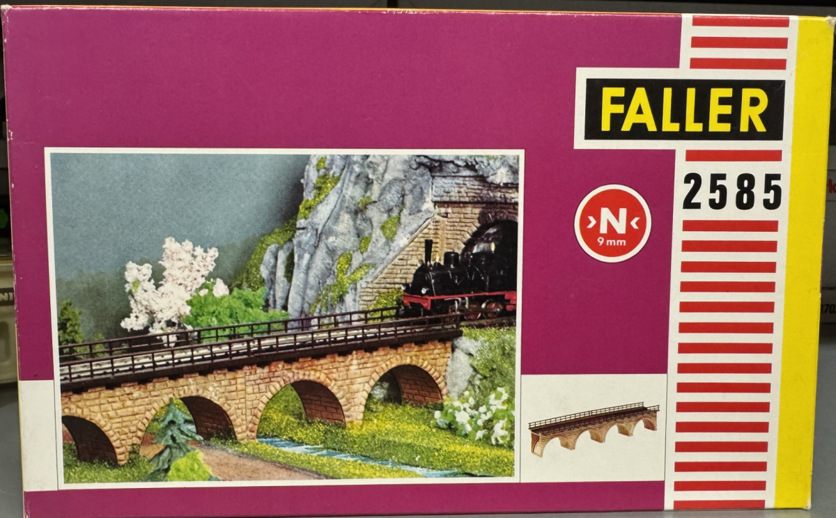 Faller 2585 spor N viaduktbro - Spor N Modeltogs artikler/byggesæt ...