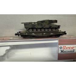 Roco 901 spor N DB svrgodsvogn med Kampvogn 