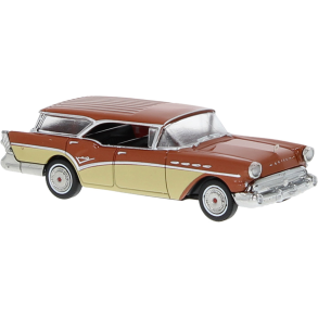 Brekina HO 18179 Buick Century Caballero beige/orange �rgang 1957. Nyhed 2025