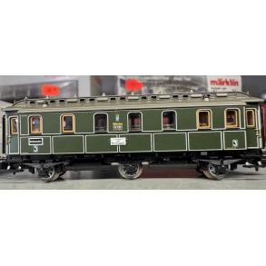 Minitrix 15772 spor N K.Bay.Sts.B. personvogn 3 kl.